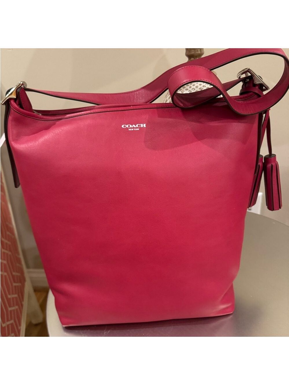 Coach - NWT - Large Legacy Duffle Bag in Black Cherry - EXCELLENT CONDITION